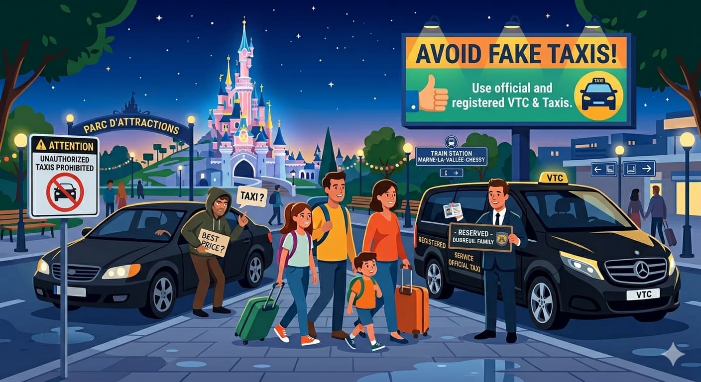 Fake Taxis at Disneyland Paris: How to Avoid Scams and Travel Safely