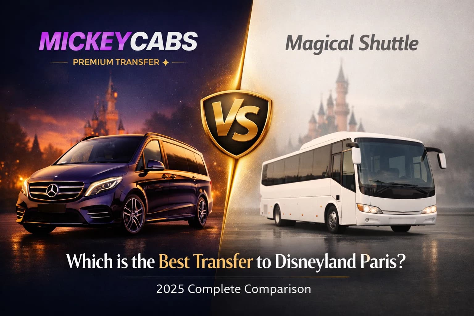 MickeyCabs vs Magical Shuttle: Der Beste Transfer nach Disneyland Paris