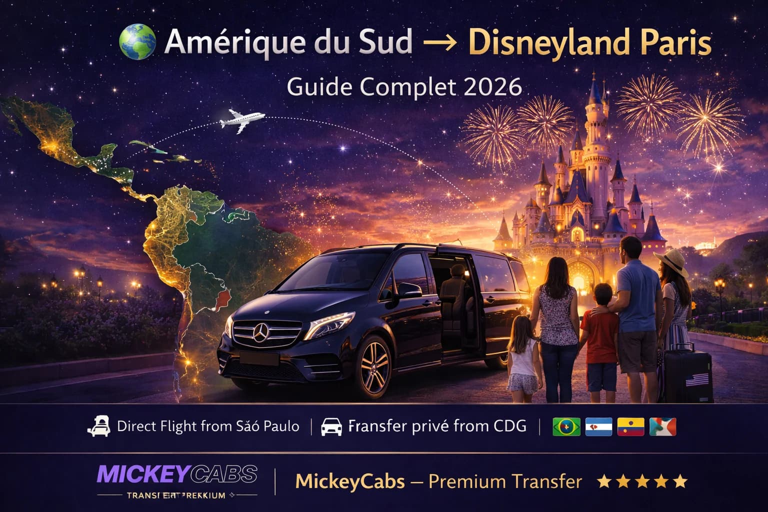 Disneyland Paris из Южной Америки: Путеводитель 2026