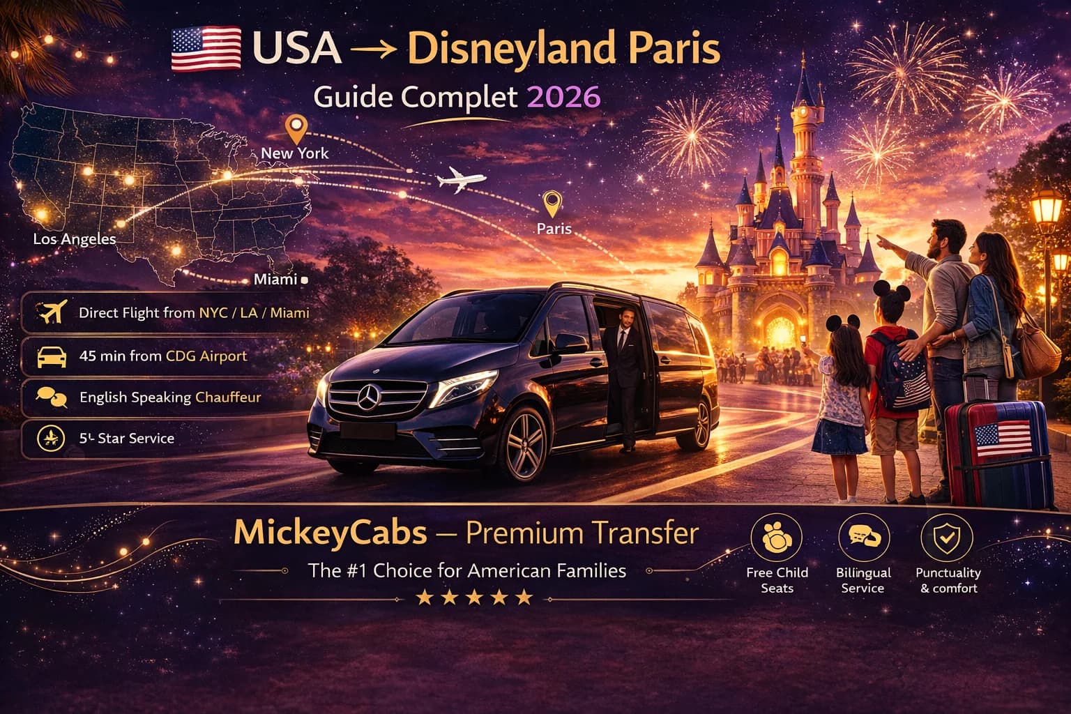 Disneyland Paris depuis le Canada : guide complet pour les familles 2026