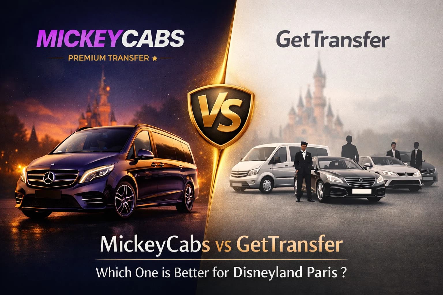 MickeyCabs vs GetTransfer: Was ist besser fuer Disneyland Paris?